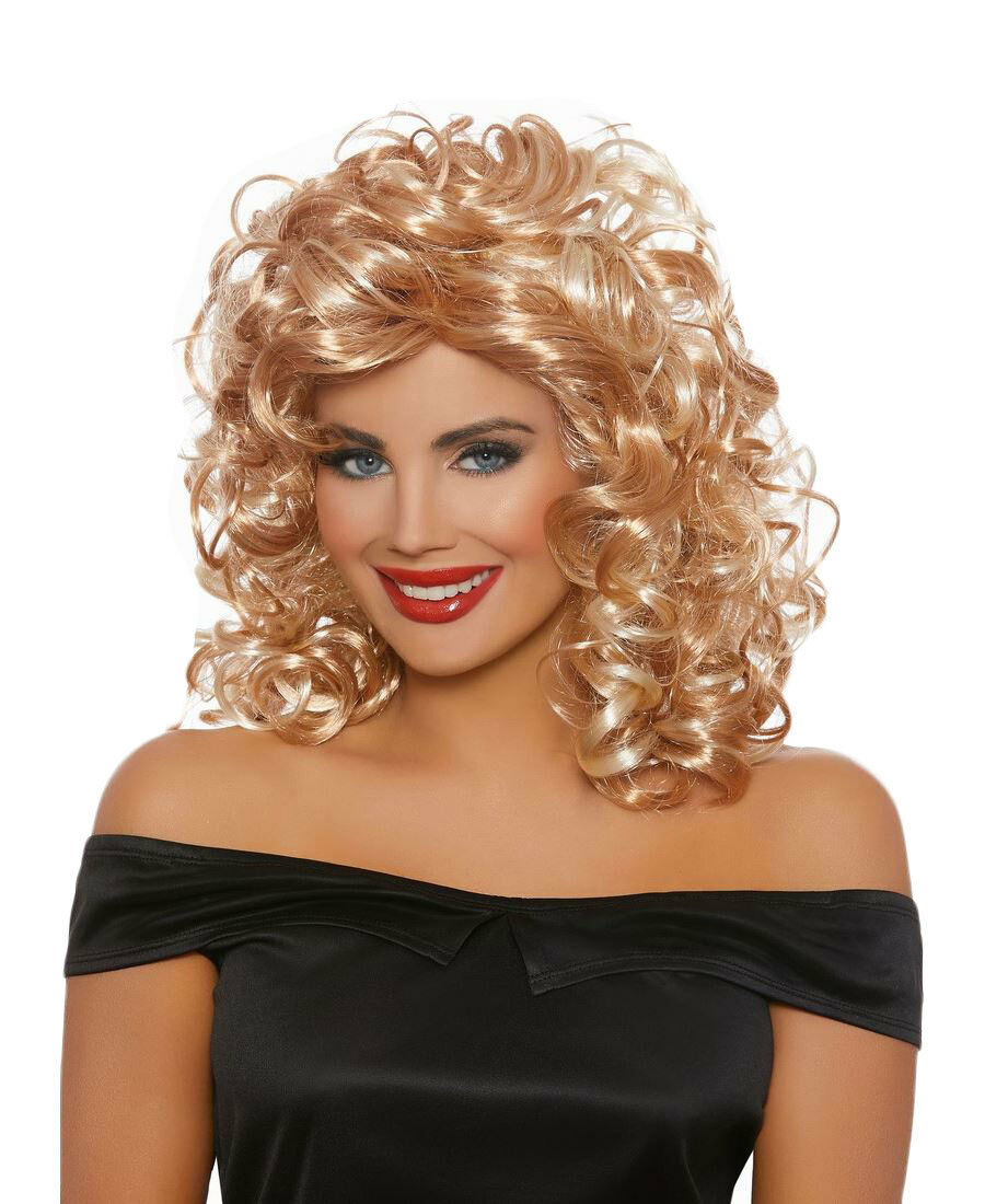 blonde curly wig fancy dress